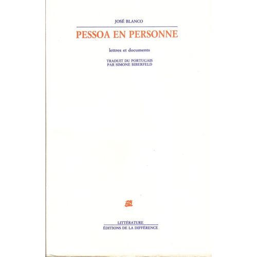 Pessoa En Personne - Lettres Et Documents