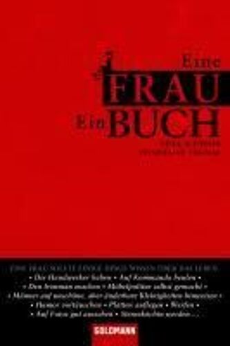 Eine Frau. Ein Buch.