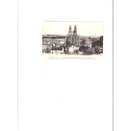 Cpa - Tours - Cathédrale St Gatien Et Ville N° 9
