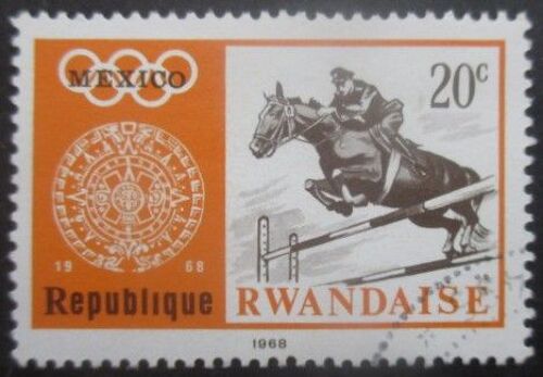 Rwanda N°263 Jeux Olympiques De Mexico 1968 Oblitéré