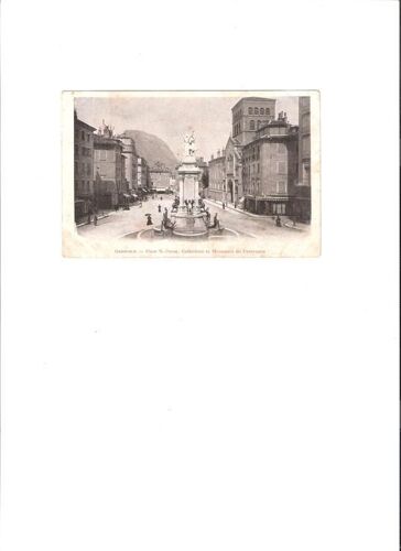 Cpa - Grenoble - Place N Dame Cathédrale Monument Du Centenaire