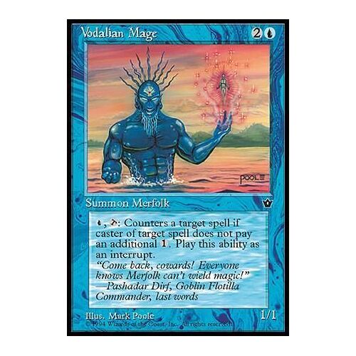 Vodalian Mage Ill.2 - Magic Mtg - Fallen Empires 0 - C