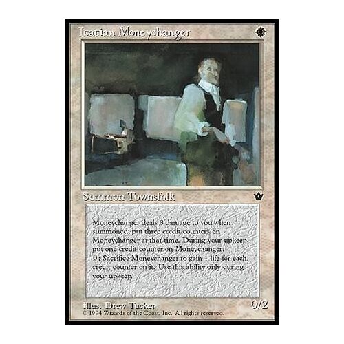 Icatian Moneychanger Ill.1 - Magic Mtg - Fallen Empires 0 - C