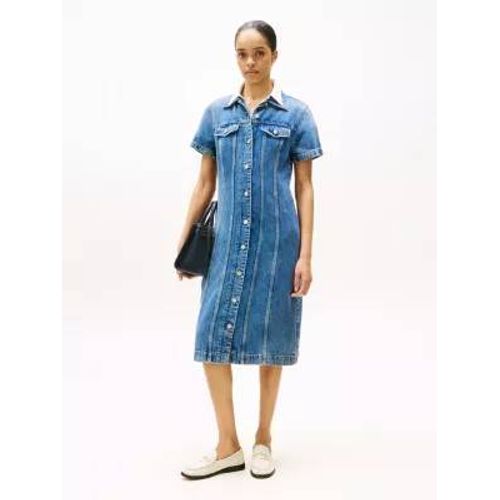 Robe Chemise Longueur Midi En Denim