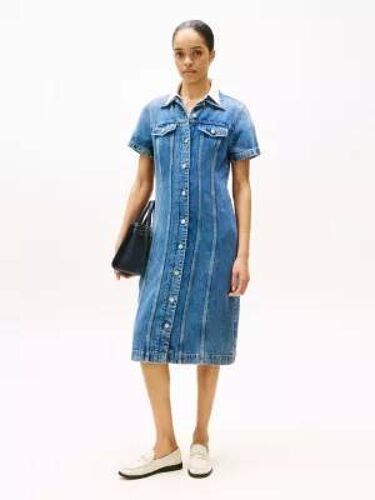 Robe Chemise Longueur Midi En Denim
