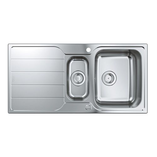 Evier cuisine 1 bac et demi Grohe K500