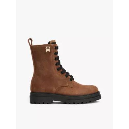 Bottines Crantées Lacets Et Monogramme Th