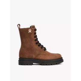 Bottines Crantées Lacets Et Monogramme Th
