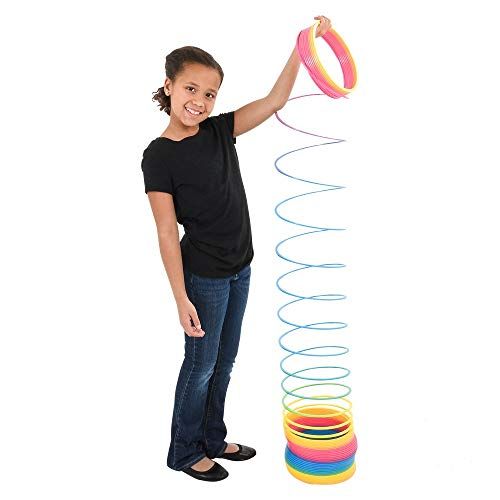 Srenta 6 150mm Jumbo Rainbow Coil Spring For Boys Girls Parties Gifts & Birthdays