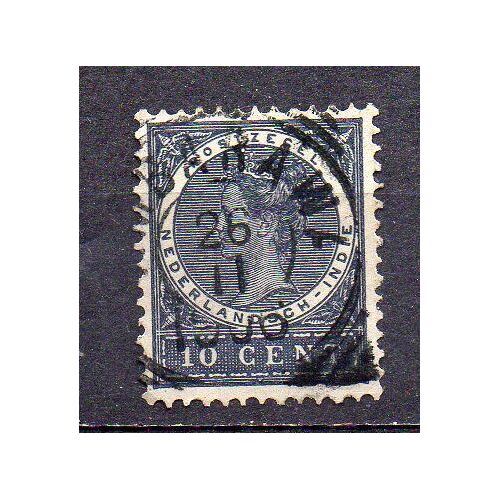 Indes Néerlandaises- 1 Timbre Oblitéré- Reine Wilhelmine- N°48