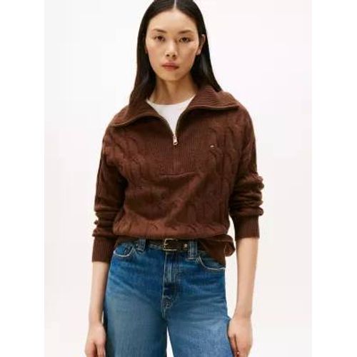 Pull En Laine Douce Zippé À Col En V