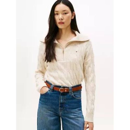 Pull En Laine Douce Zippé À Col En V