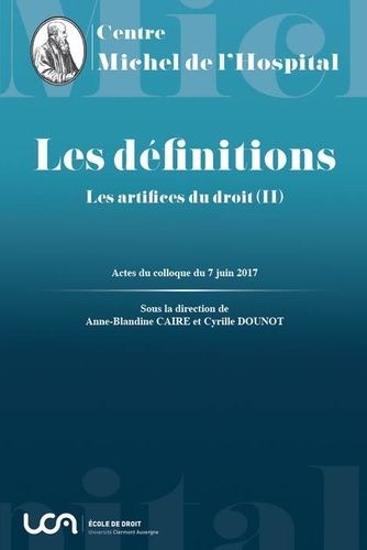 Les Artifices Du Droit - Tome 2, Les Définitions