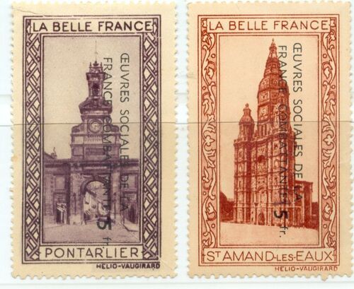 ¿Uvres Sociales France Combattante. Série "La Belle France" : Pontarlier Et St Amand Les Eaux. Sup.