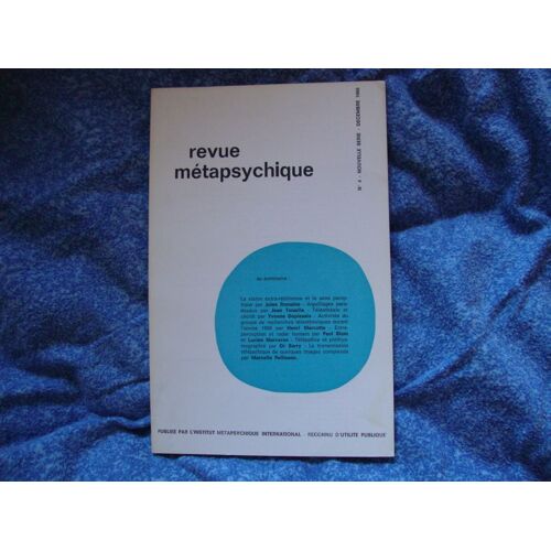 Revue Metapsychique. Nouvelle Serie. N° 4