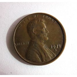 1 Cent Usa Lincoln Memorial Penny Année 1971 Atelier S Usa_37