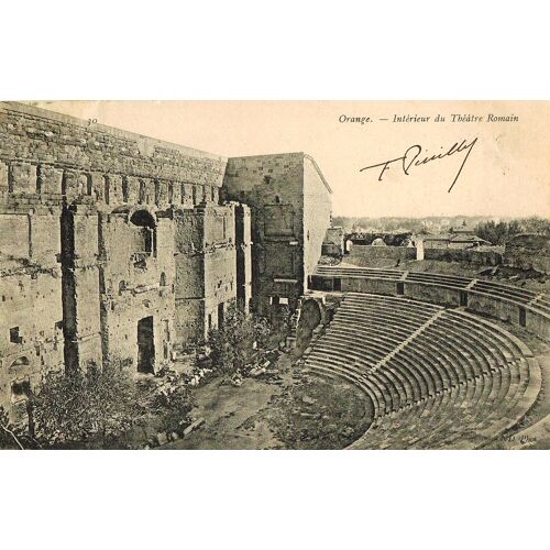 Carte Postale Ancienne, France, Vaucluse ( 84 ), Orange, Intérieur Du Théâtre Antique