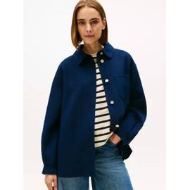 Surchemise À Poches En Laine Mélangée