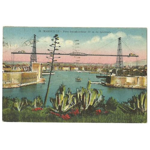 Marseille -Le Pont Transbordeur (51 M De Hauteur )