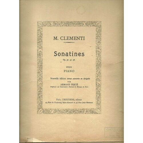 Sonatines Pour Piano
