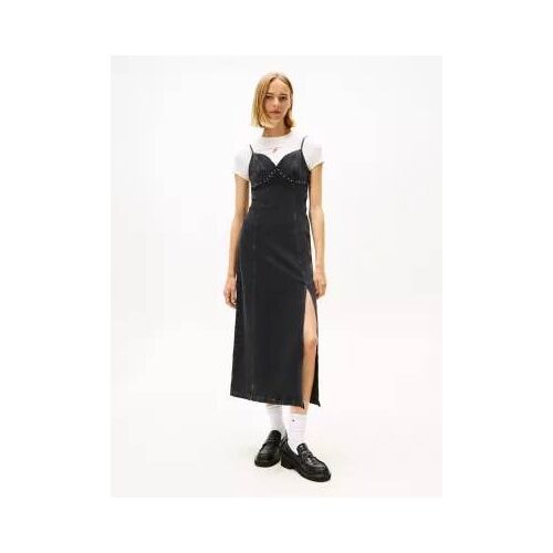 Robe Longue En Jean À Clous Métalliques