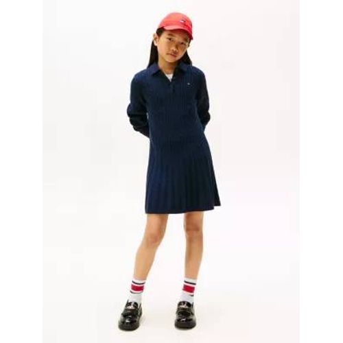 Robe Pull En Maille Torsadée À Col Polo