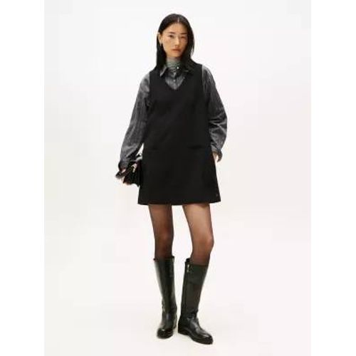 Robe Fourreau Courte À Col En V