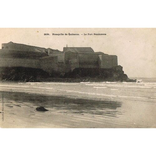 Carte Postale Ancienne, France, Morbihan ( 56 ), Presqu'ile De Quiberon, Le Fort Penthièvre