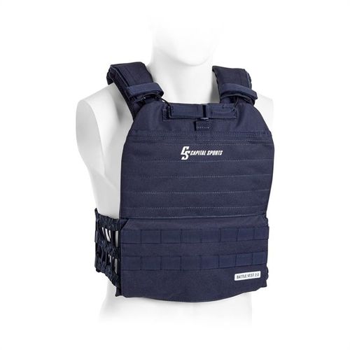 Capital Sports Battlevest 2.0 Gilet Lesté De Poids : 2x 4kg Bleu