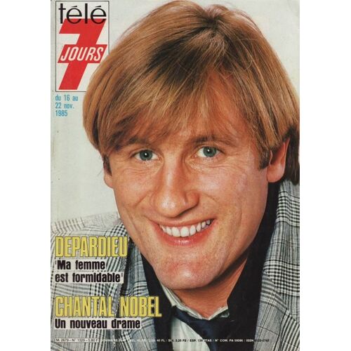 Télé 7 Jours / 11-11-1985  N° 1329 : Gérard Depardieu (2p) - Mireille Mathieu (2p) - Alain Souchon (2p) - Chantal Goya (1p Pub) - Frank Sinatra (2p) - Peter Falk (2p) - Alice Sapritch (2p)