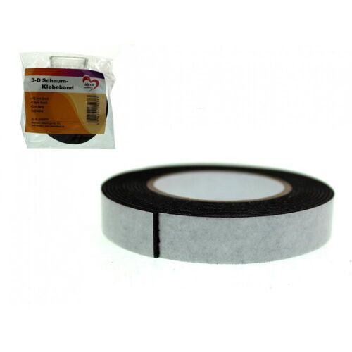 Ruban de Montage 10 mm X 2 M pour Fixation Petits Objets ou Système Velcro
