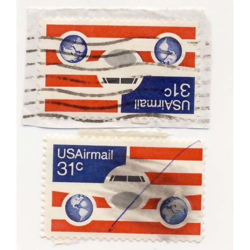 Timbre U S A, U S Air Mail, 31 Cents, Oblitéré