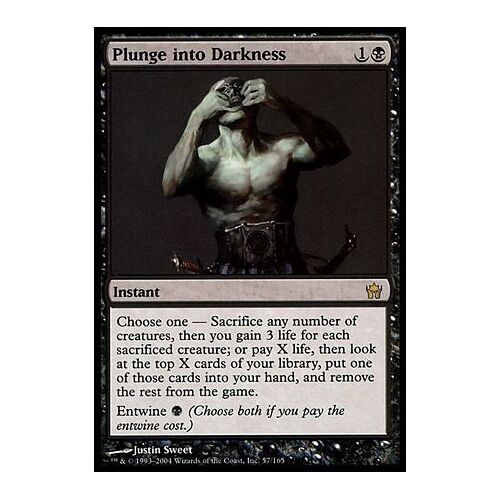 Mtg - Plongeon Dans Les Ténèbres - Cinquième Aube - Rare - Vo