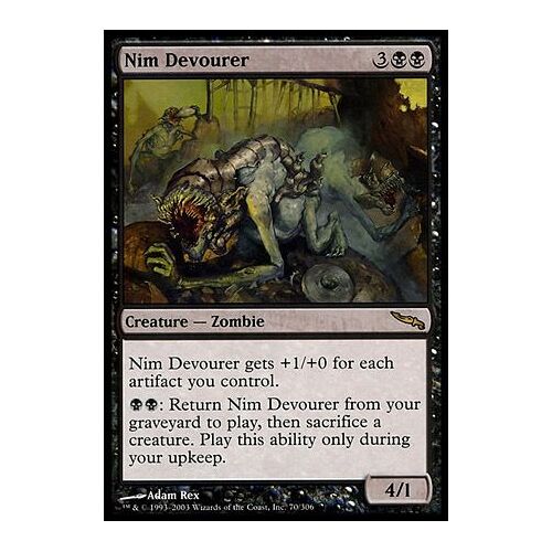Mtg - Dévoreur Nim - Mirrodin - Rare - Vo