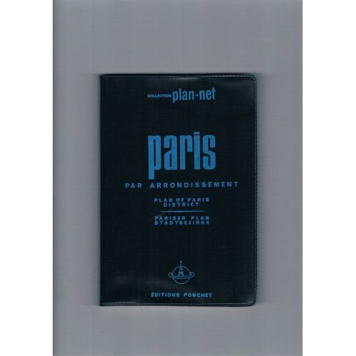Plan-Net De Paris Par Arrondissement Français Anglais Allemand