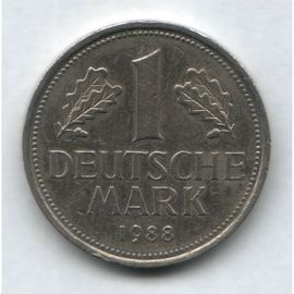 Allemagne - Deutschland 1 Mark 1988 J