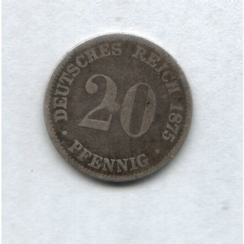 Allemagne - 20 Pfennig 1875 C