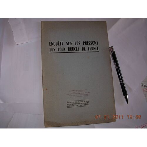Enquête Sur Les Poissons Des Eaux Douces De France