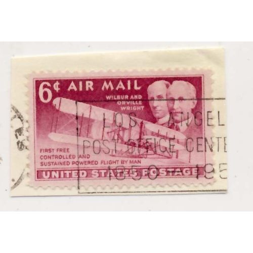 Timbre U S A, First Free Controlled And Sustained Powered Flight By Man, 6 Cents, Oblitéré