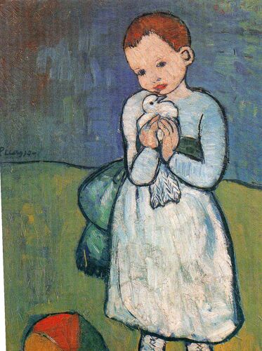 Carte Postale Couleur - Pablo Picasso -L'enfant Au Pigeon - 1901