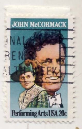 Timbre U S A, John Mc Cormack, Performing Arts, 20 Cents, Oblitéré