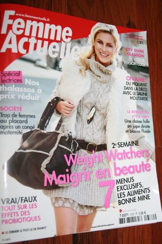 Femme Actuelle  N° 1372 : Weight Watchers,Maigrir En Beauté.