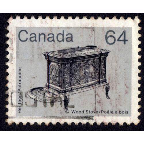 Timbre Heritage Patrimoine.Wood Stove.Poele À Bois.Canada.64