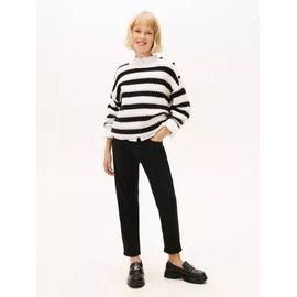 Jean Jambe Ample Mabel Noir Taille Haute