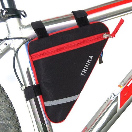 23139 Rouge - Sacoche Triangulaire Pour Vélo Et Vtt, Sacoche Étanche Pour Cadre, Accessoires De Cyclisme, Sac De Selle
