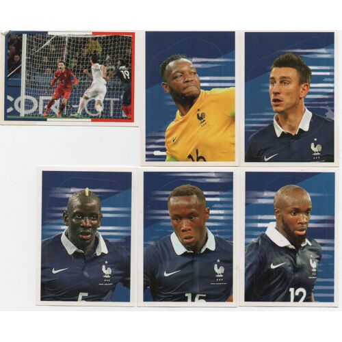 Lot De 6 Autocollants Panini Carrefour "Fiers D'être Bleus"
