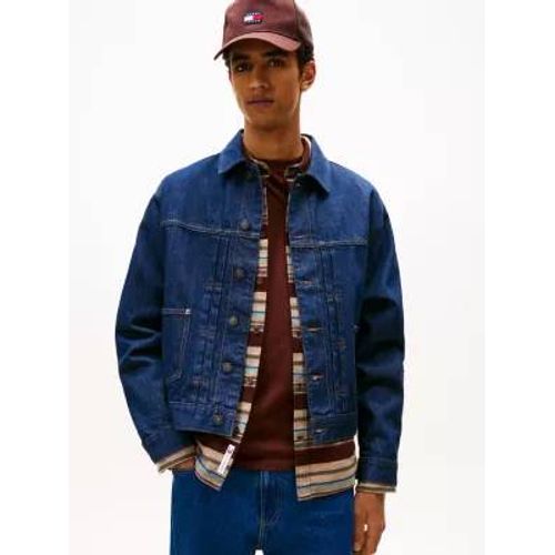 Veste Trucker En Denim À Plis