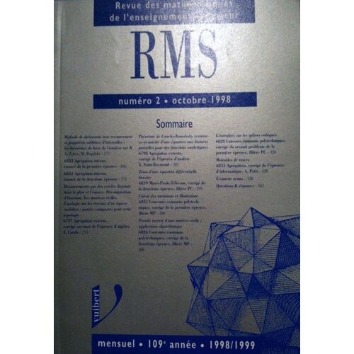 Rms - Octobre 1998 - N.2
