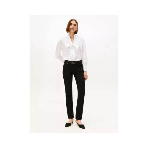 Jean Slim Noir Taille Mi-Haute