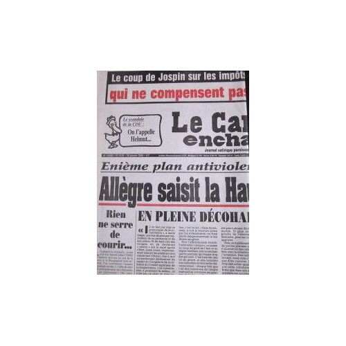 Le Canard Enchaîné 2000  N° 4135